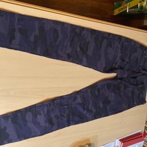 Women gap blue army fatigue jeans